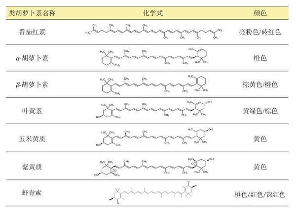 类胡萝卜素化学式